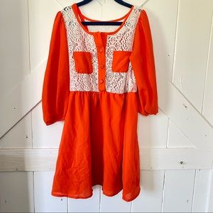 MyMichelle orange dress